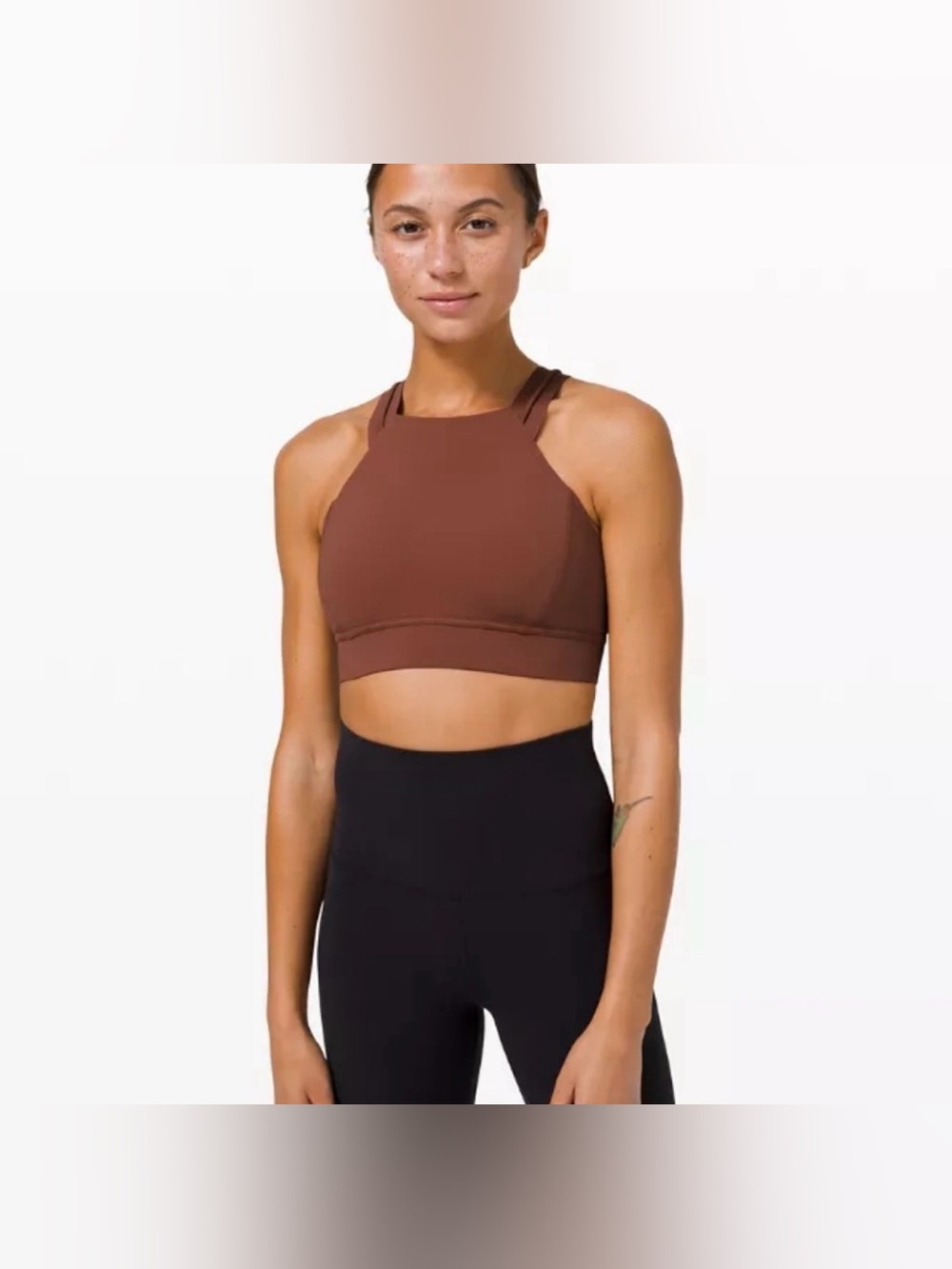 Lululemon Strong At Heart Bra C/D Cup Size 4 Medium Support Ancient Copper NWOT